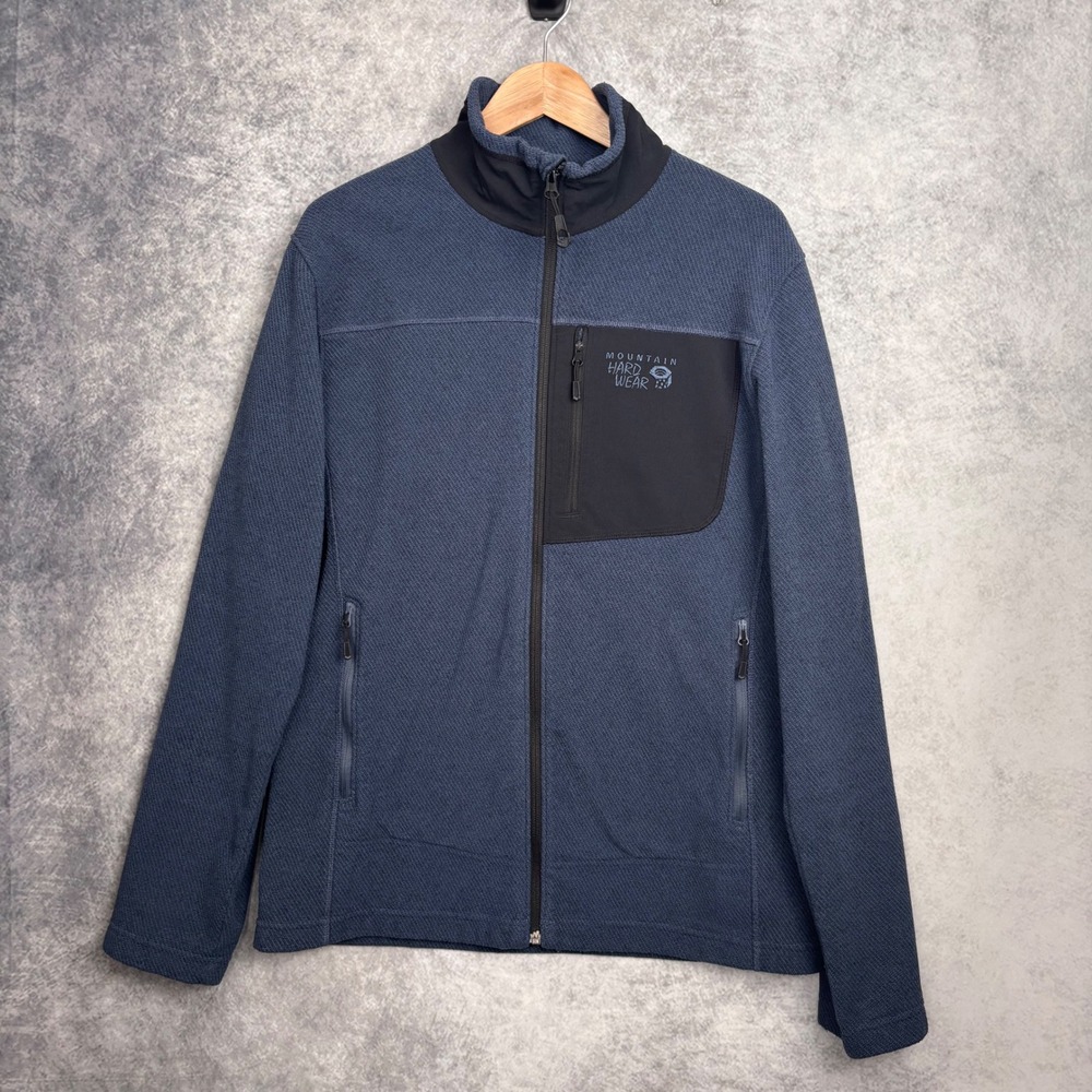 Mountain Hardwear Toasty Twill Full Zip Polyester Jacket‎ Blue Men's Medium